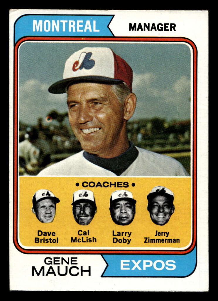 1974 Topps #531 Gene Mauch MG Excellent+ 