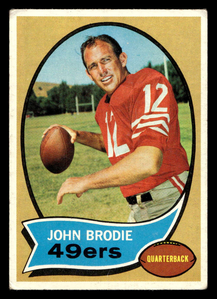 1970 Topps #130 John Brodie Very Good 