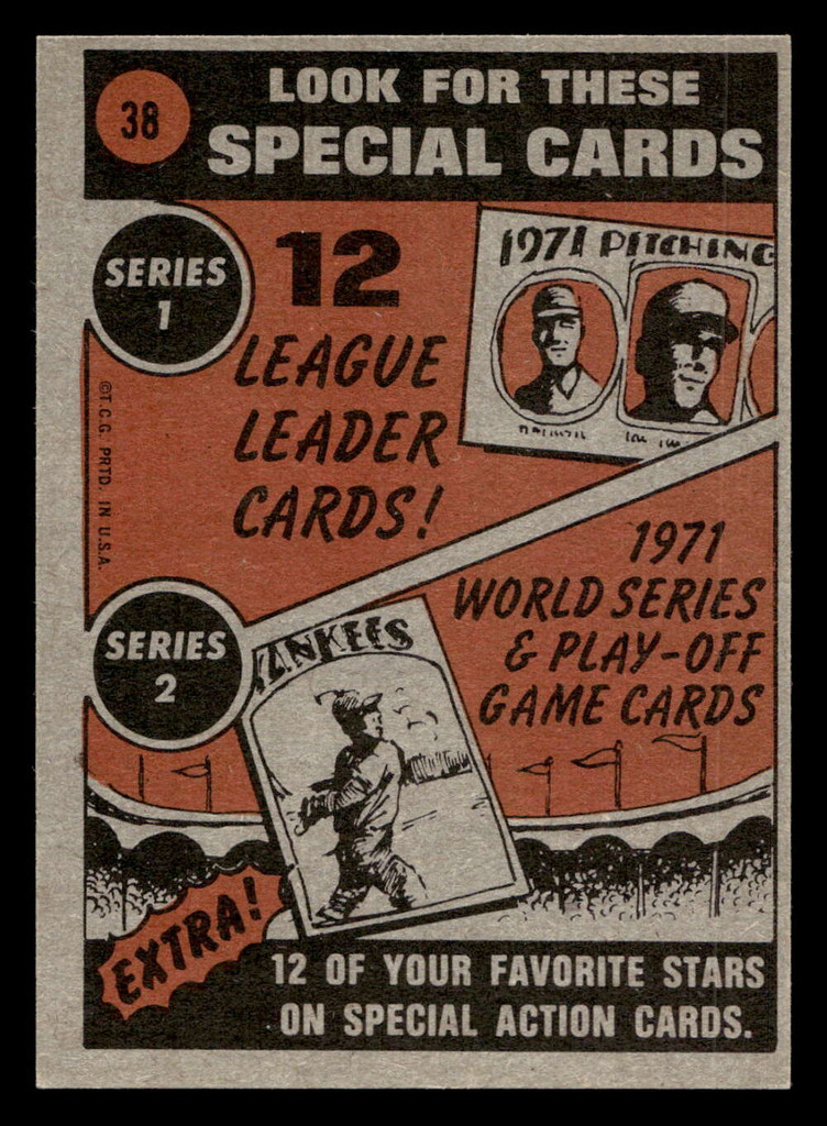 1972 Topps #38 Carl Yastrzemski IA Near Mint  ID: 441291