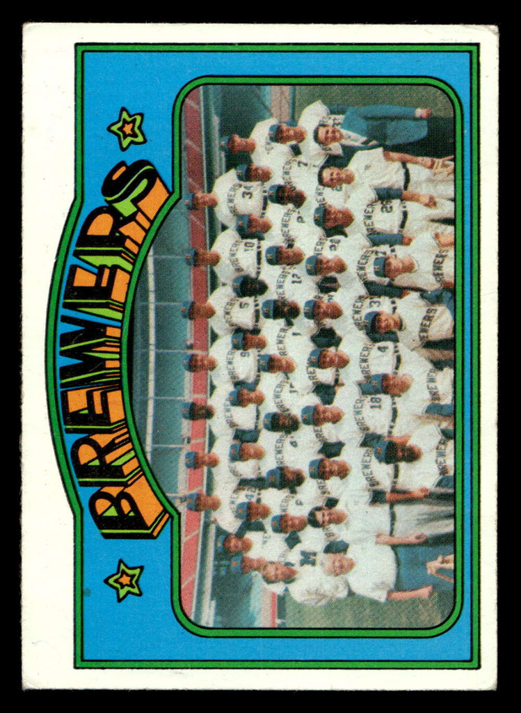 1972 Topps #106 Brewers Team VG-EX  ID: 441487