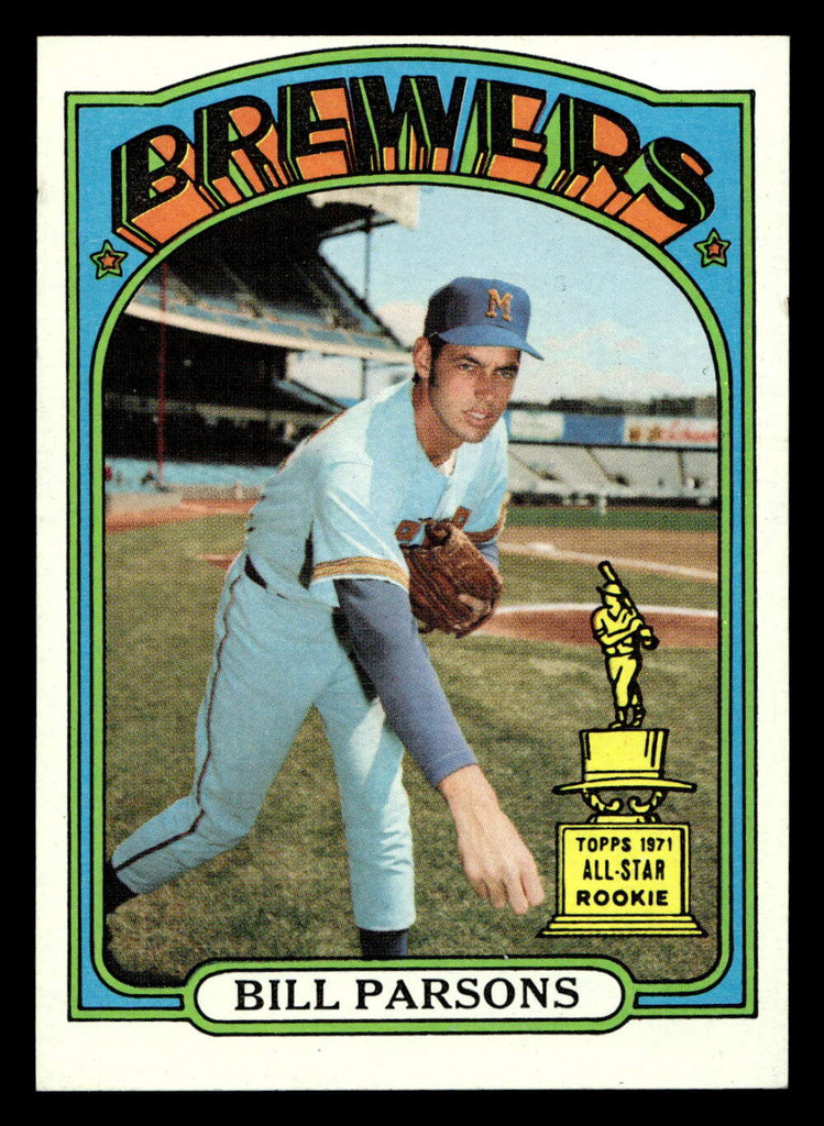 1972 Topps #281 Bill Parsons Near Mint RC Rookie  ID: 441969