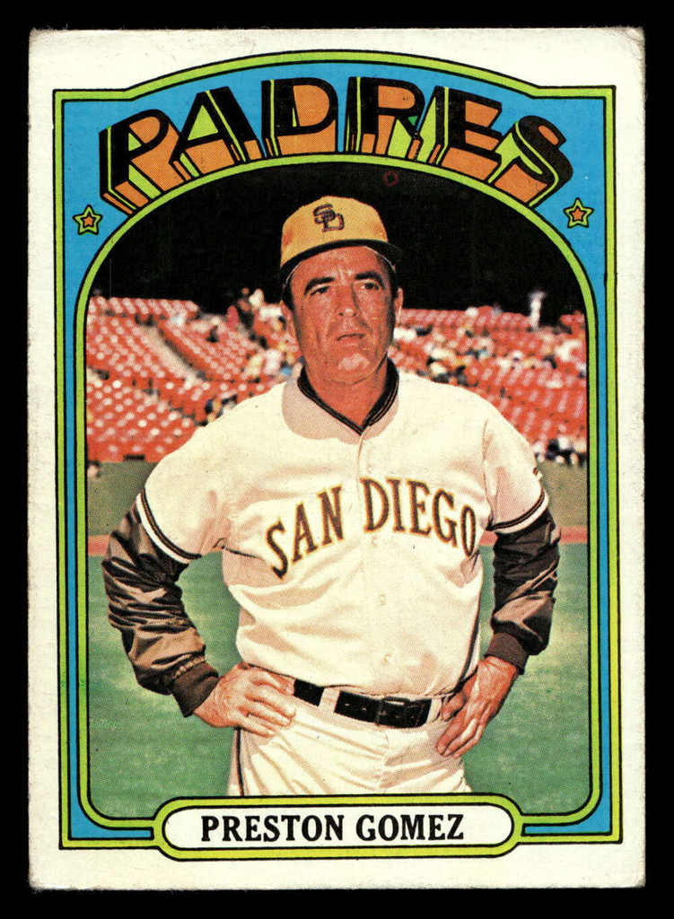 1972 Topps #637 Preston Gomez MG VG-EX  ID: 443016