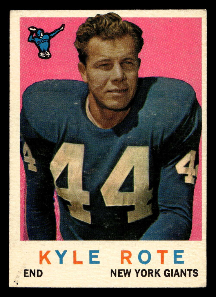 1959 Topps #7 Kyle Rote Excellent+  ID: 443618