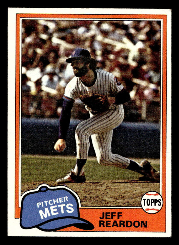 1981 Topps #456 Jeff Reardon Ex-Mint RC Rookie 