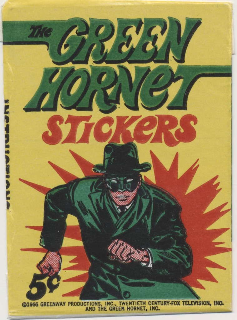 1968 Topps Green Hornet Stickers 5 Cents Unopened Wax Pack  #*sky2wax36378