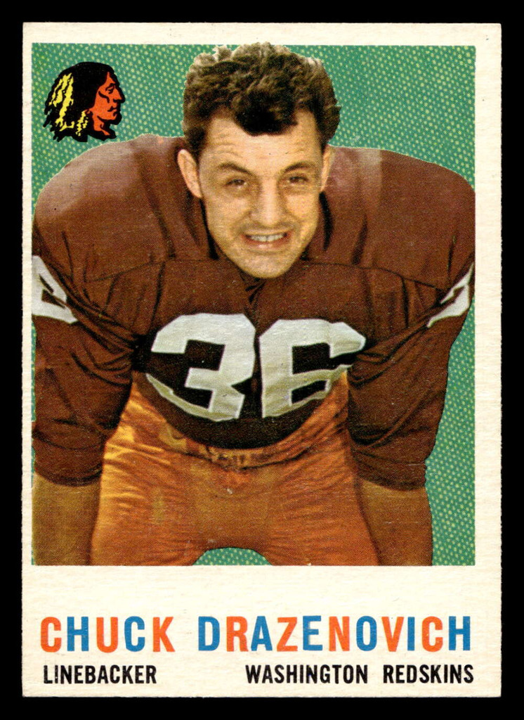 1959 Topps #172 Chuck Drazenovich UER Near Mint  ID: 444900