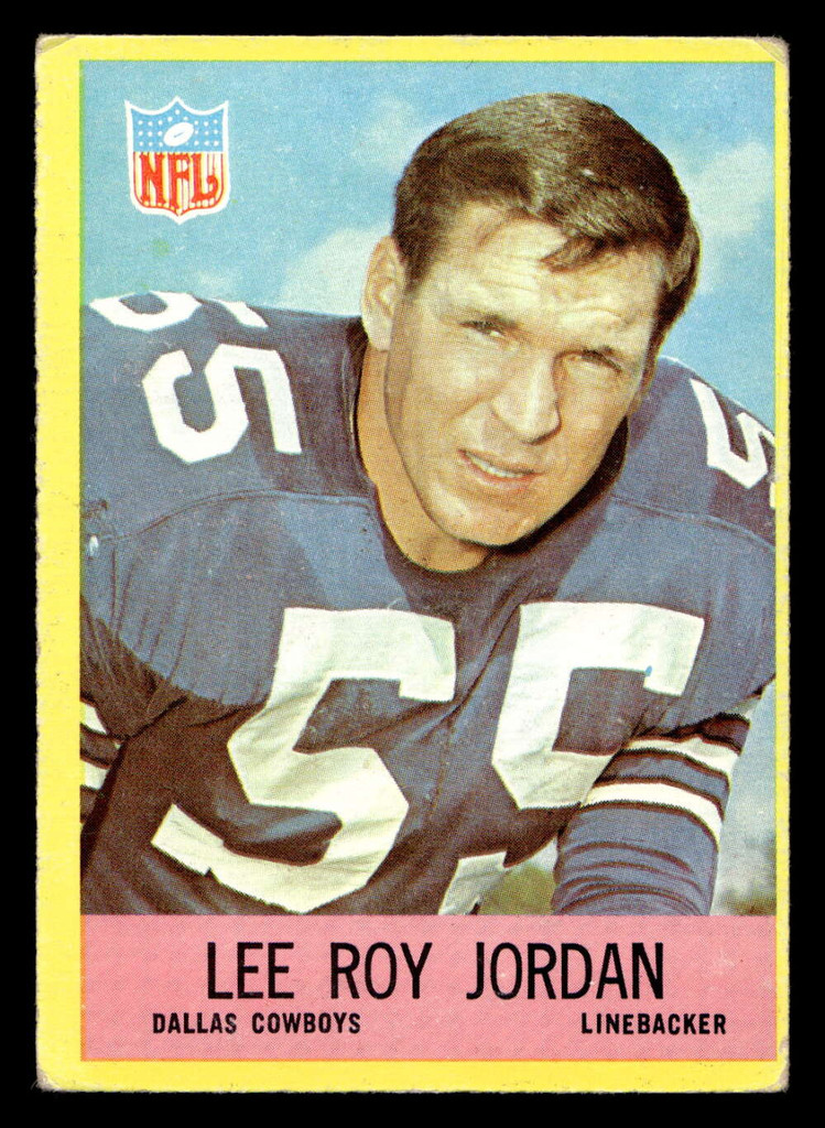 1967 Philadelphia #54 Lee Roy Jordan Very Good RC Rookie  ID: 446331