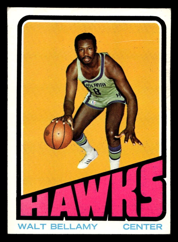 1972-73 Topps #97 Walt Bellamy Very Good Water Damage 