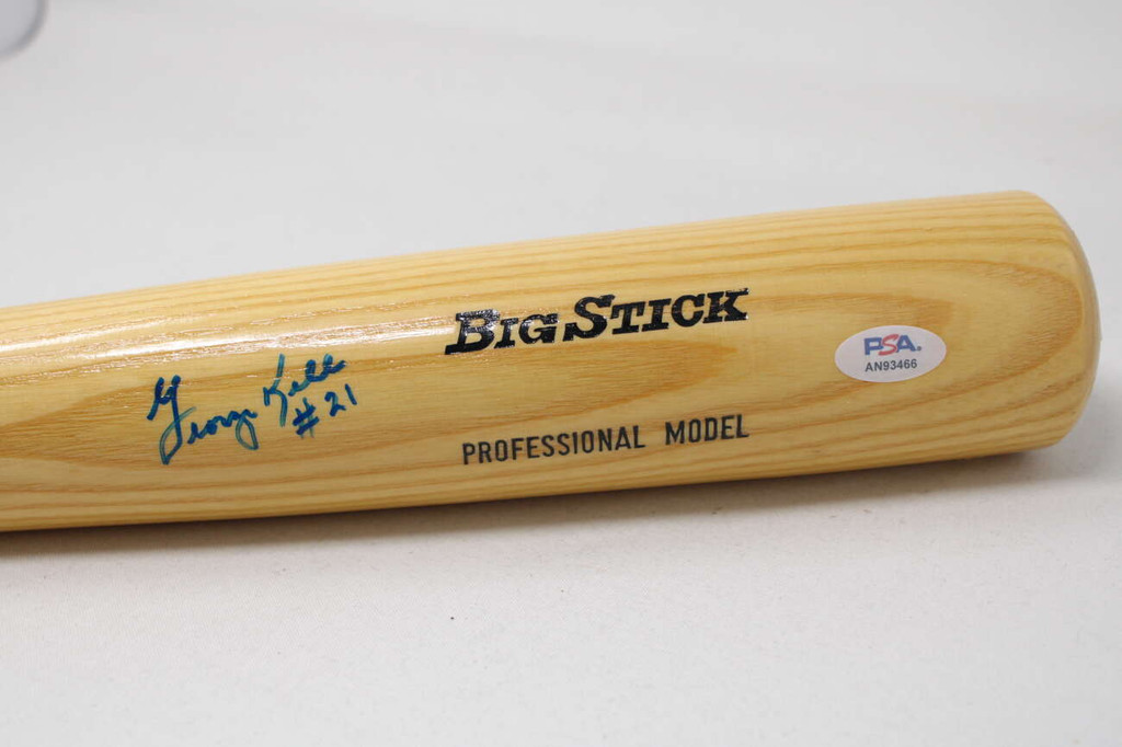 George Kell Bat Signed Auto PSA/DNA Sticker ONLY Red Sox #21 Adirondack ID: 449983