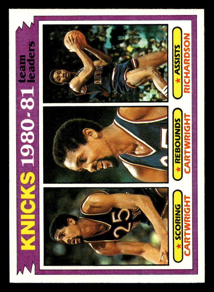 1981-82 Topps #58 Bill Cartwright/Micheal Ray Richardson TL Near Mint  ID: 452253