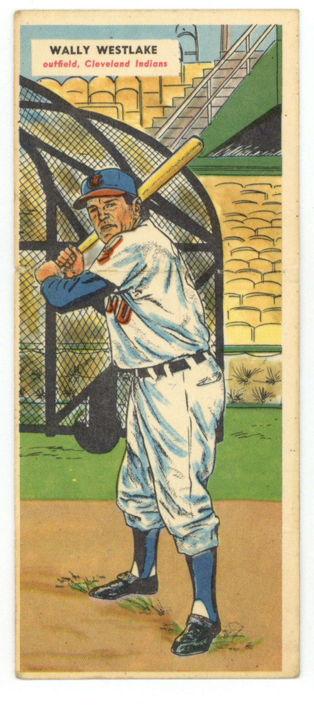 1955 Topps Doubleheaders #13/14 Wally Westlake Frank House Indians EX
