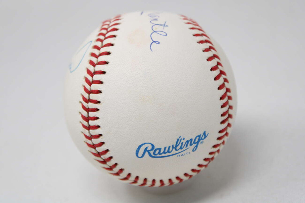 Mantle Yastrzemski Williams Robinson PSA/DNA Signed Auto Baseball Triple Crown ID: 452766