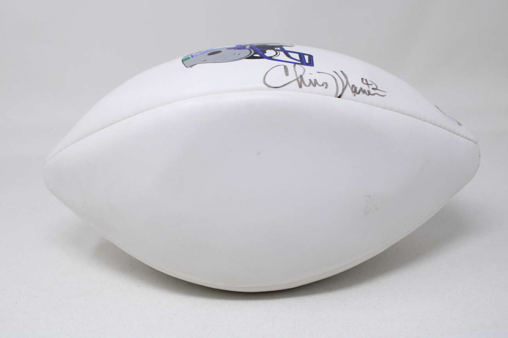 Chris Warren Football Signed Auto PSA/DNA Seahawks Wilson White Panel