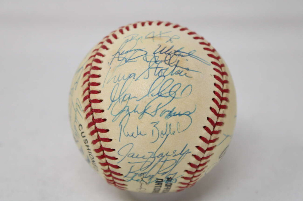 Curt Schilling 1990 Team Signed Baseball Phillies 33 Autographs
