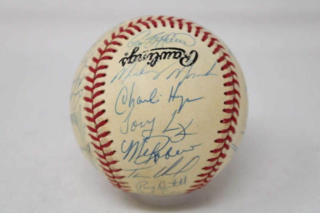 Curt Schilling 1990 Team Signed Baseball Phillies 33 Autographs