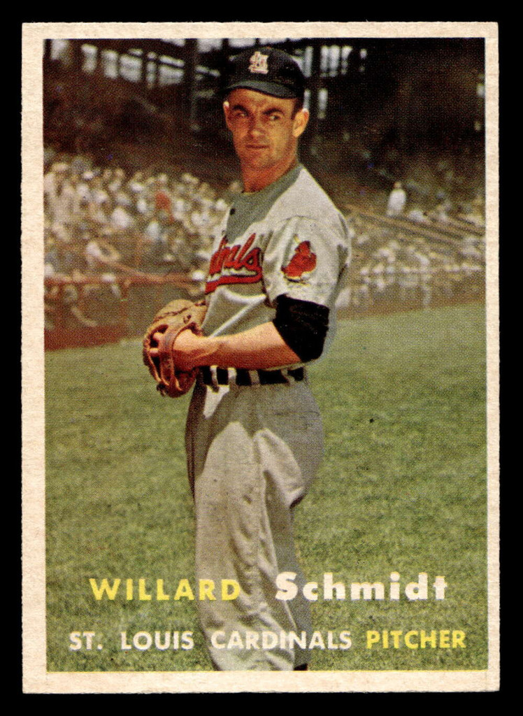1957 Topps #206 Willard Schmidt Ex-Mint 