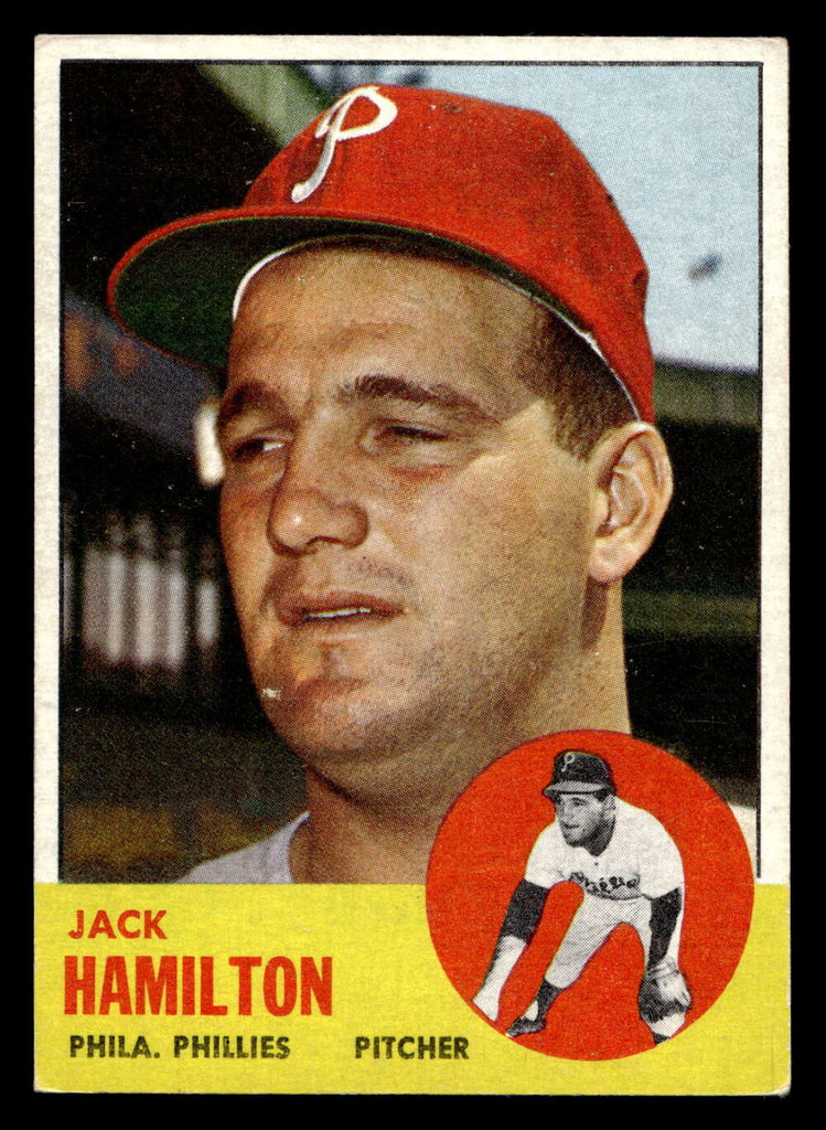 1963 Topps #132 Jack Hamilton Excellent 