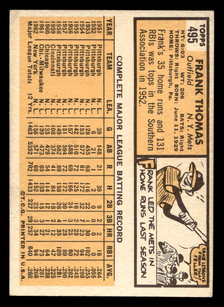 1963 Topps #435 Woodie Held Excellent 