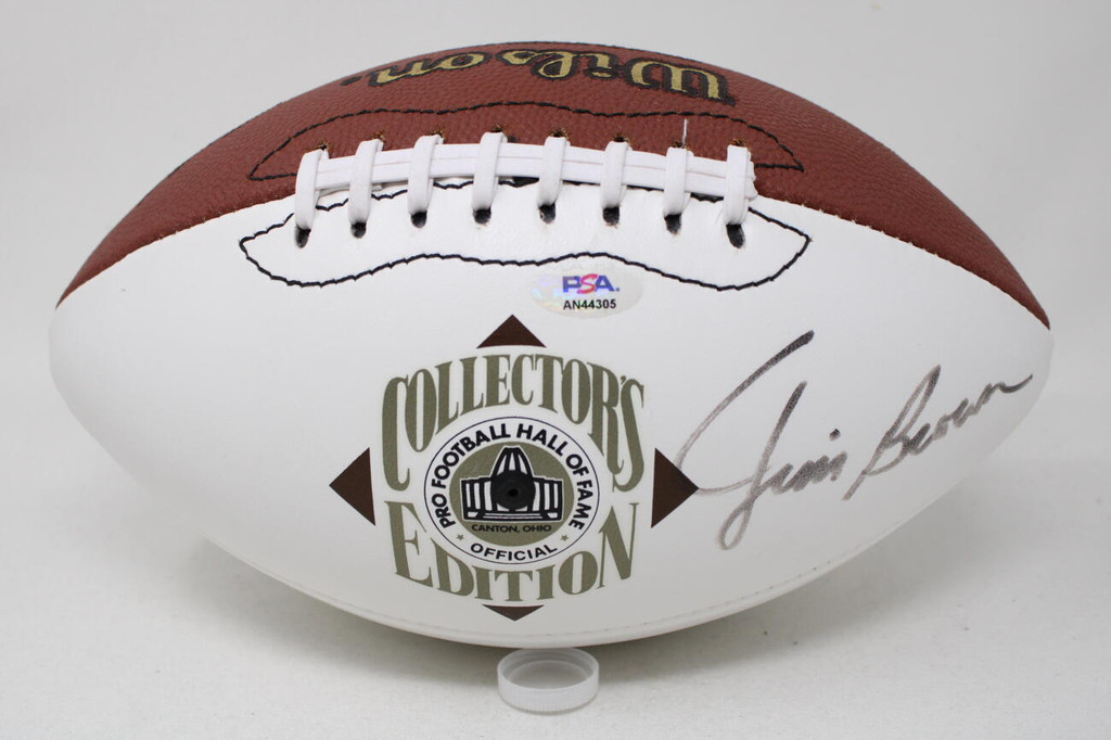 Jim Brown Cleveland Signed White Panel HOF Football PSA/DNA Authenticated Auto