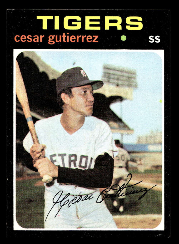 1971 Topps #154 Cesar Gutierrez VG-EX 