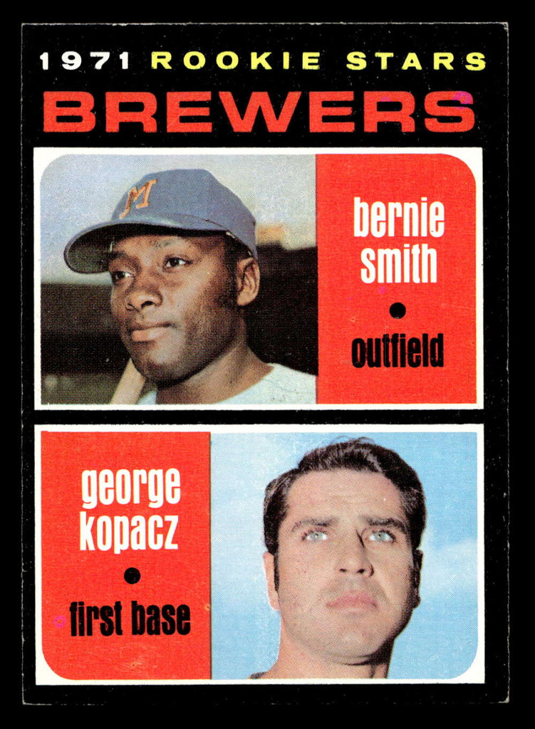 1971 Topps #204 Bernie Smith/George Kopacz Ex-Mint RC Rookie  ID: 456849