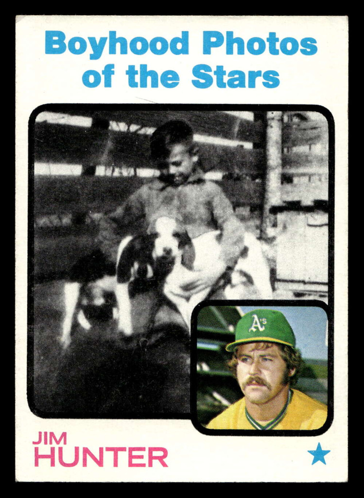 1973 Topps #344 Jim Hunter Excellent+  ID: 460408