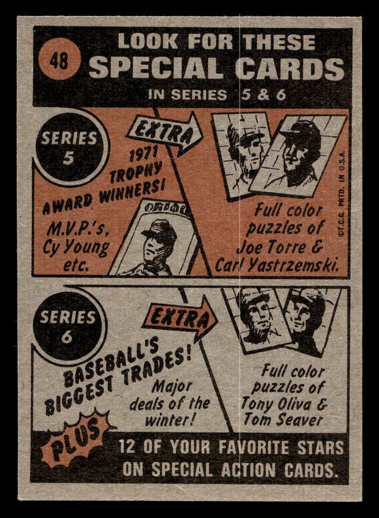 1972 Topps #48 John Ellis IA Ex-Mint  ID: 461979