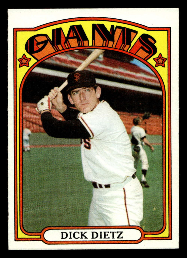 1972 Topps #295 Dick Dietz Near Mint+  #*sku37179w
