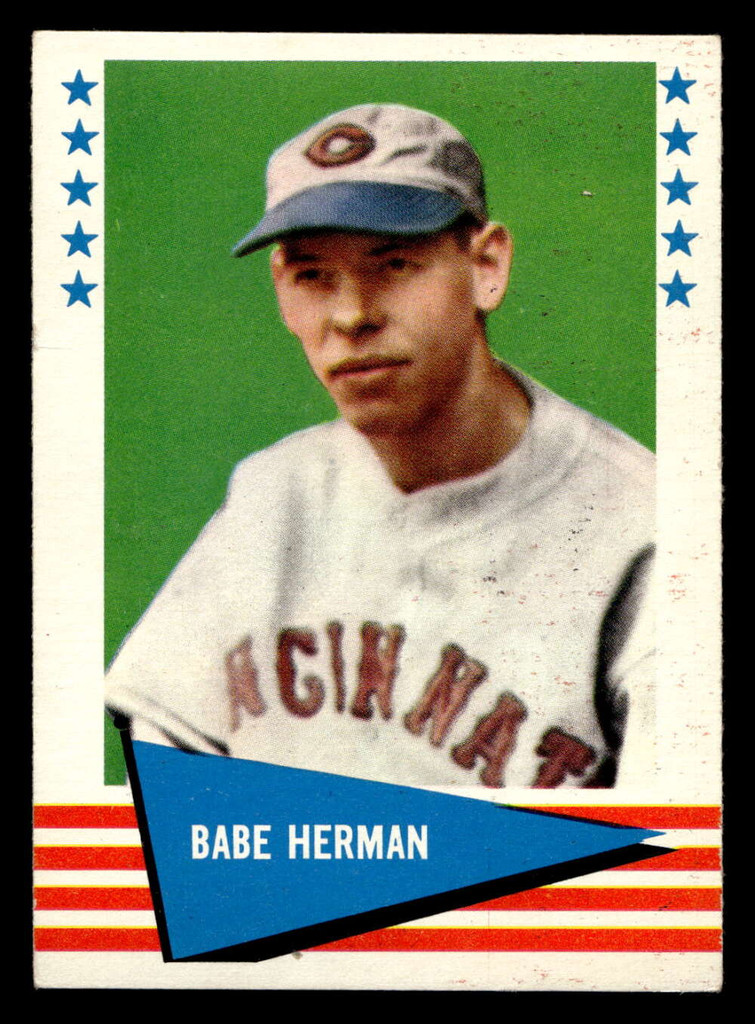 1961 Fleer #114 Babe Herman Excellent+  ID: 462884