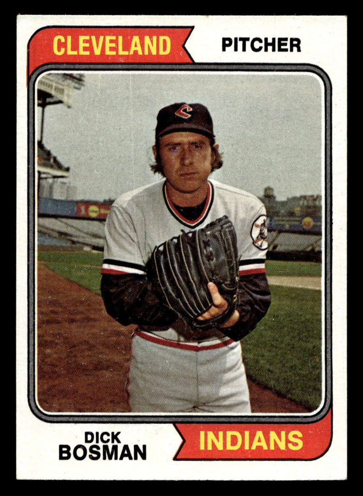 1974 Topps #465 Dick Bosman Ex-Mint  ID: 464540
