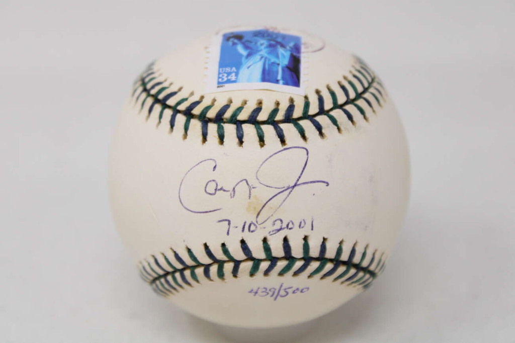 Cal Ripken Jr PSA/DNA Signed Auto Baseball Orioles 01 AS Game Ball 7-10-2001