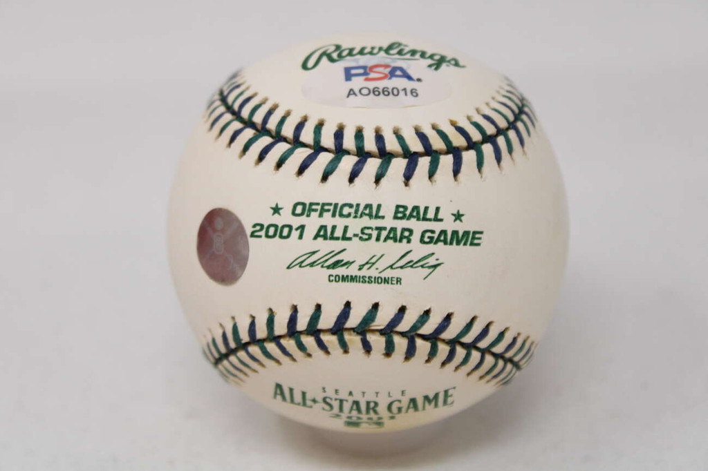 Cal Ripken Jr PSA/DNA Signed Auto Baseball Orioles 01 AS Game Ball 7-10-2001