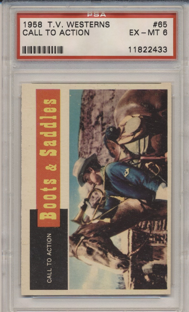 1958 T.V. Westerns #65 Call to Action  PSA 6 EX-MT   #*sku36507
