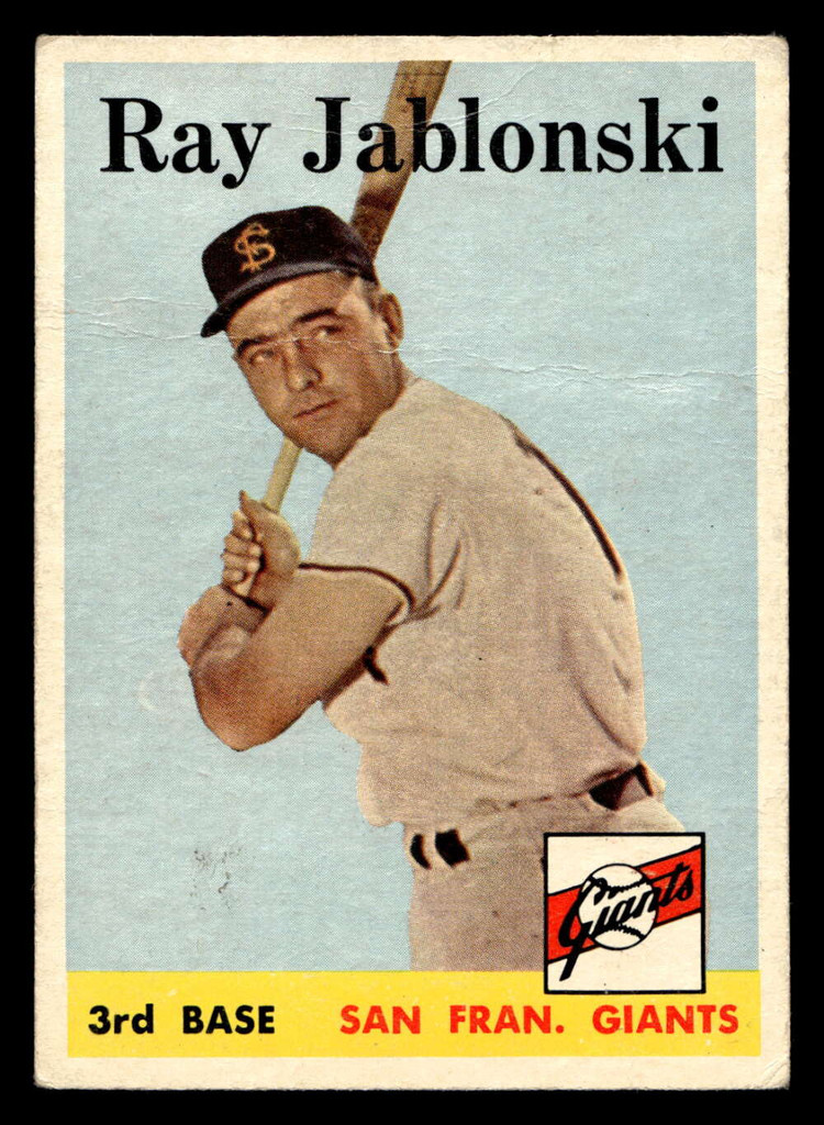 1958 Topps #362 Ray Jablonski G-VG  ID: 466393