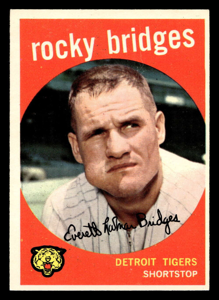1959 Topps #318 Rocky Bridges Ex-Mint 