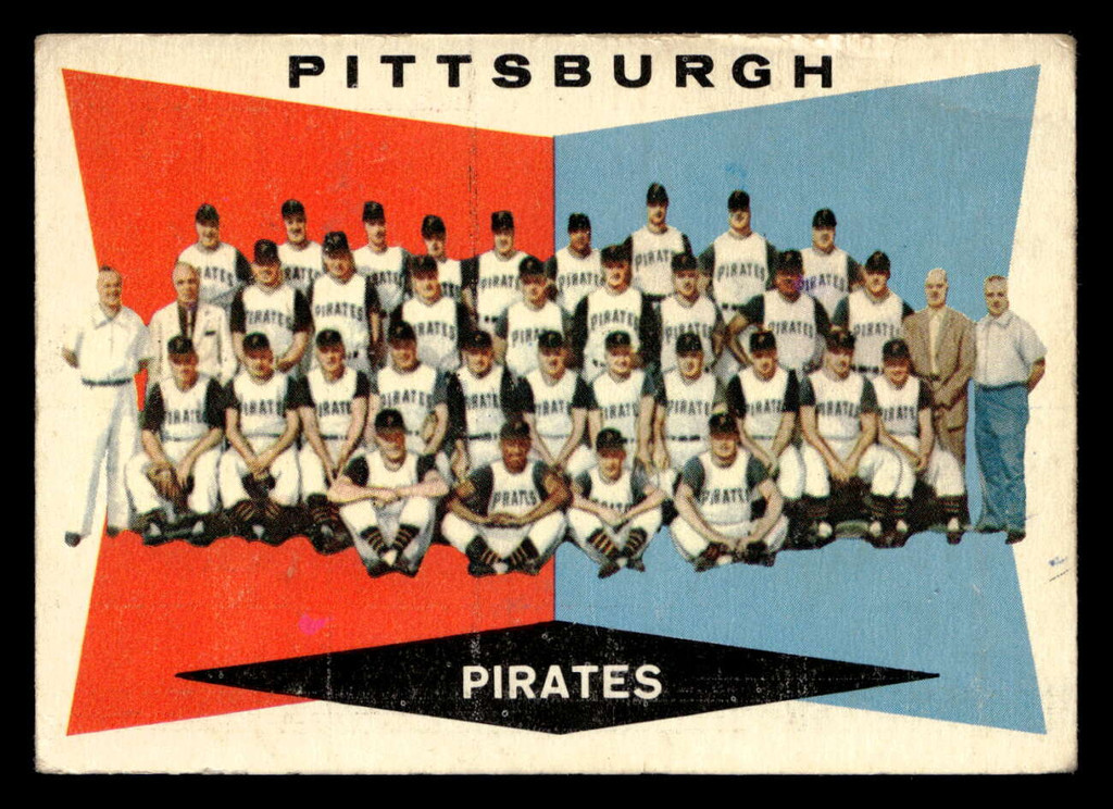 1960 Topps #484 Pirates Team Checklist 430-495 G-VG Marked  ID: 468059