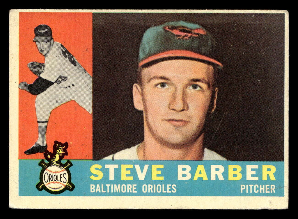 1960 Topps #514 Steve Barber Very Good RC Rookie 