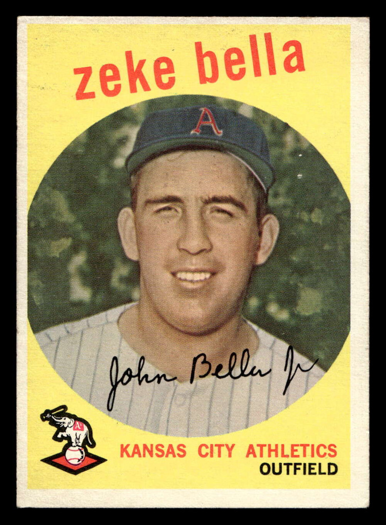 1959 Topps #254 Zeke Bella Ex-Mint RC Rookie  ID: 468358
