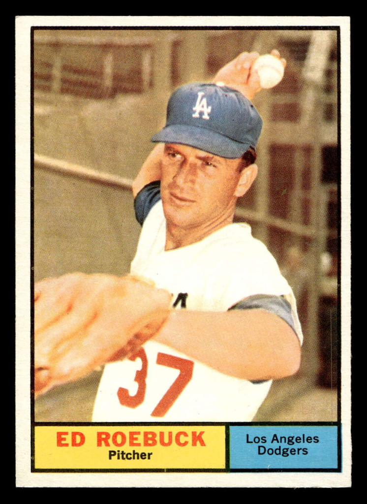 1961 Topps #6 Ed Roebuck Near Mint  ID: 468538