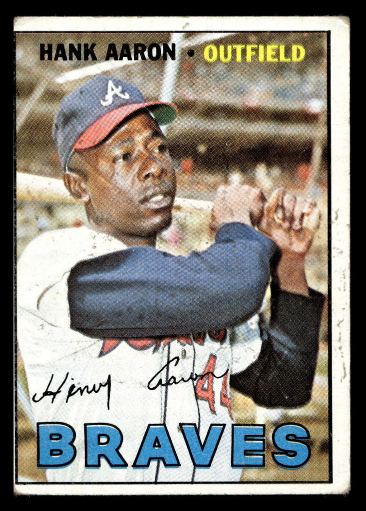1967 Topps #250 Hank Aaron UER Very Good  ID: 469235