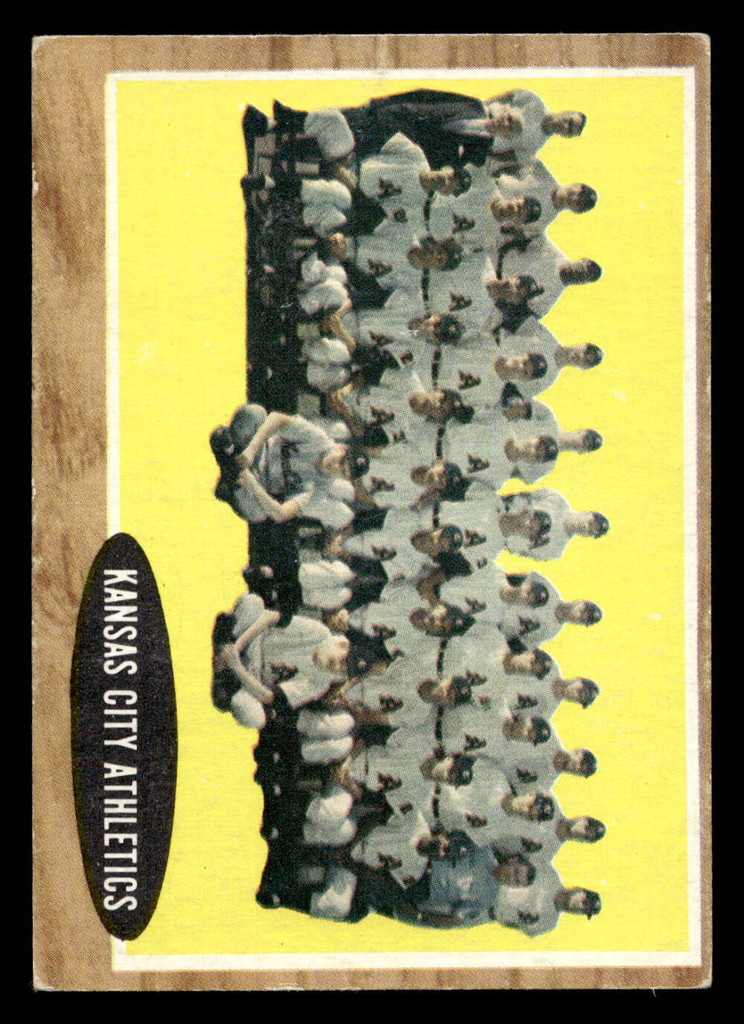 1962 Topps #384 Athletics Team VG-EX 