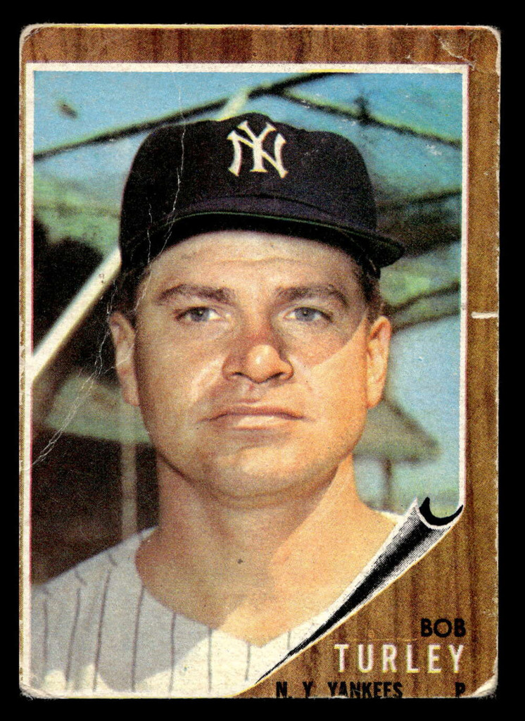 1962 Topps #589 Bob Turley UER Good 