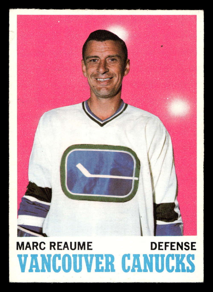 1970-71 Topps #119 Marc Reaume Excellent+ Writing On Back 