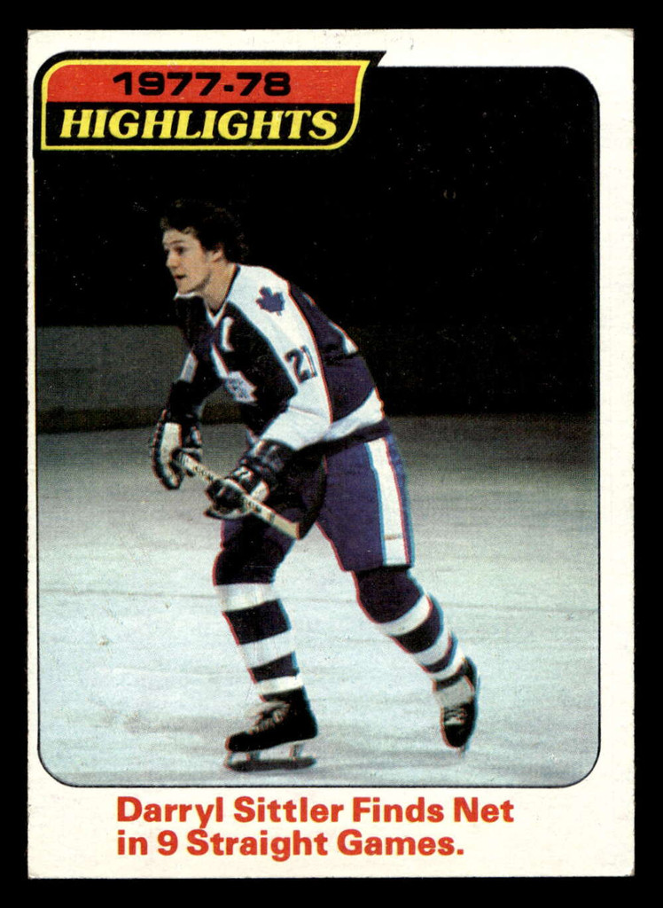1978-79 Topps #4 Darryl Sittler Ex-Mint 