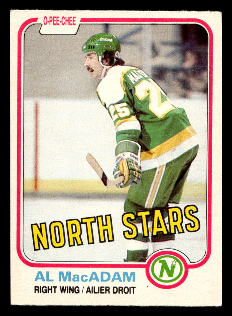 1981-82 O-Pee-Chee #163 Al MacAdam Ex-Mint OPC 