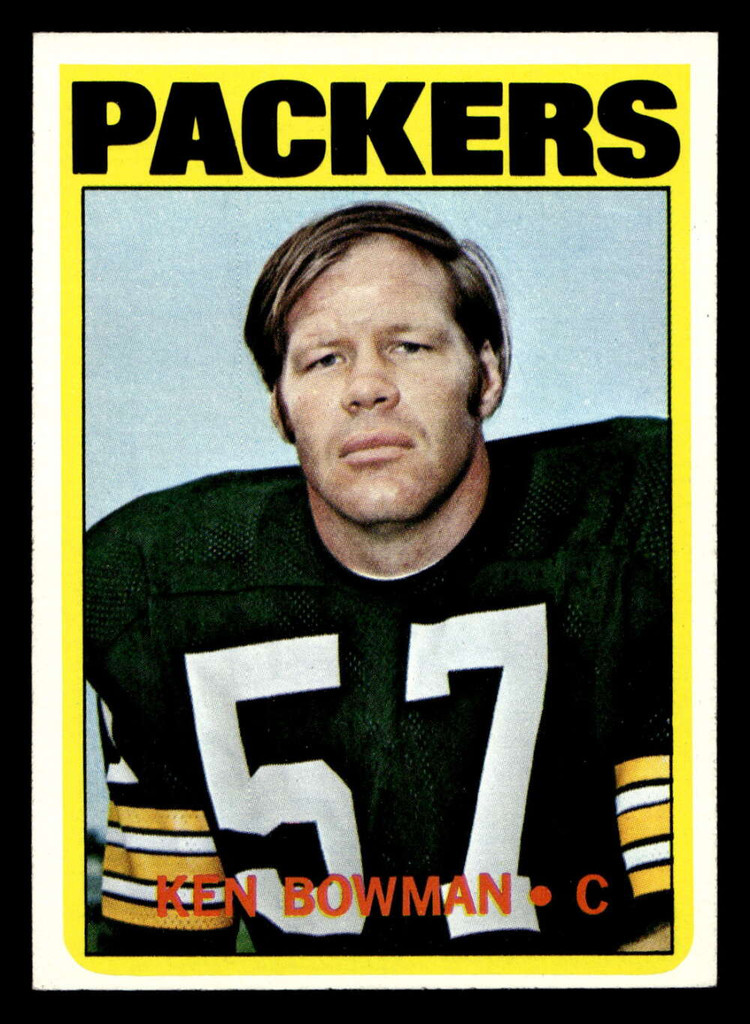 1972 Topps #58 Ken Bowman Near Mint  ID: 481121