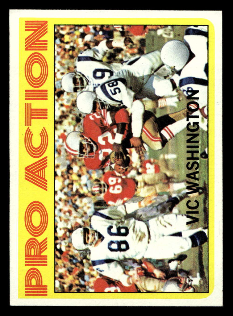 1972 Topps #255 Vic Washington IA Ex-Mint  ID: 482332