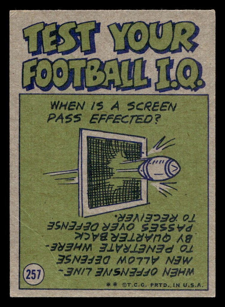 1972 Topps #257 L.C. Greenwood IA Excellent+  ID: 482344