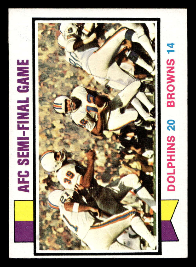 1973 Topps #136 AFC Semi-Final Game Ex-Mint  ID: 482983