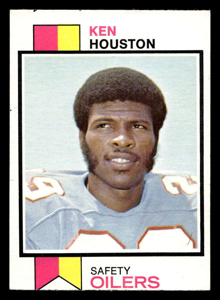 1973 Topps #415 Ken Houston Ex-Mint MISCUT 